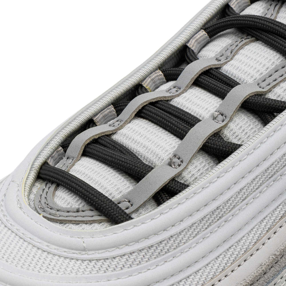 Lace Lab Charcoal Grey Rope Laces on shoe