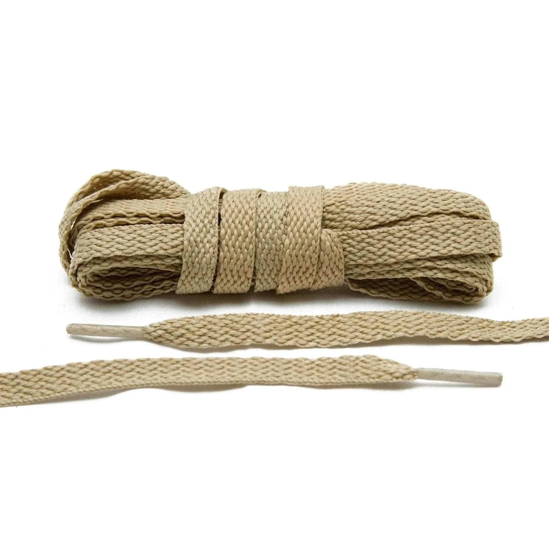 Lace Lab Beige Flat Shoe Laces