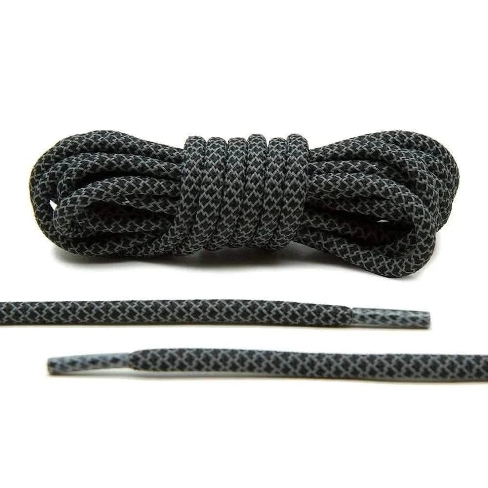 Lace Lab Black 3M Reflective Rope Laces