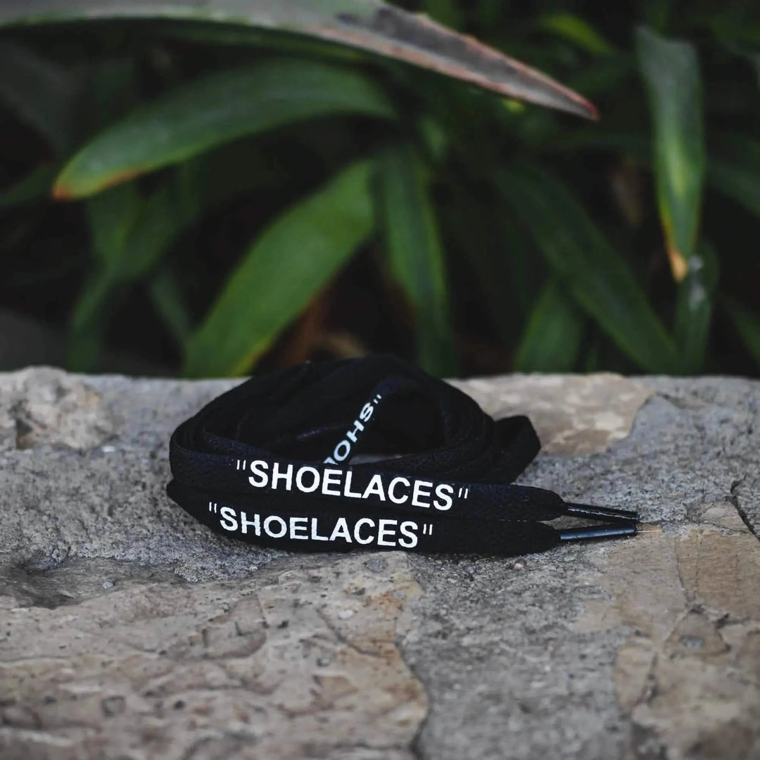 Lace Lab Black Off-White Style "SHOELACES"