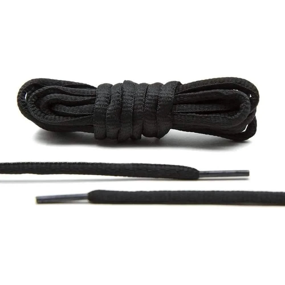 Lace Lab Black - Thin Oval Laces