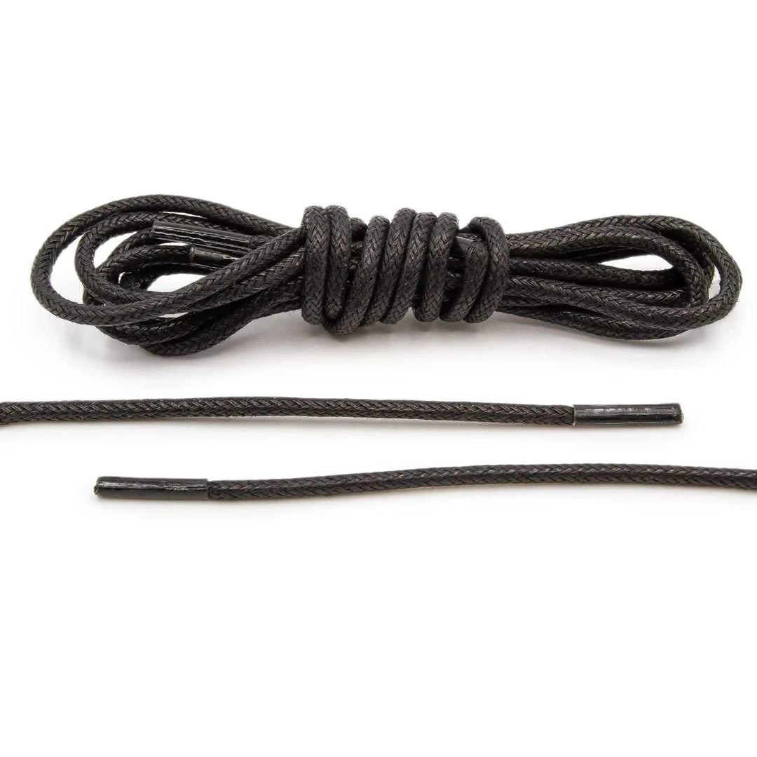 Lace Lab Black Waxed Dress Shoelaces