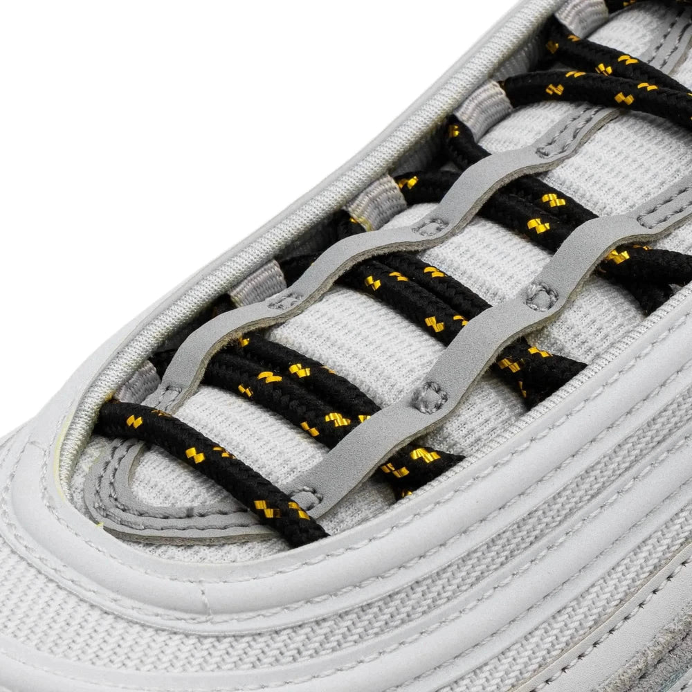 Lace Lab Black/Metallic Gold v2.0 Rope Laces