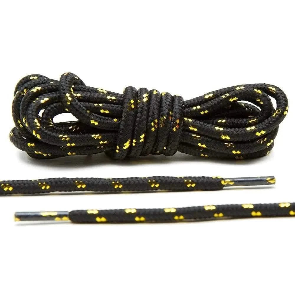 Lace Lab Black/Metallic Gold v2.0 Rope Laces