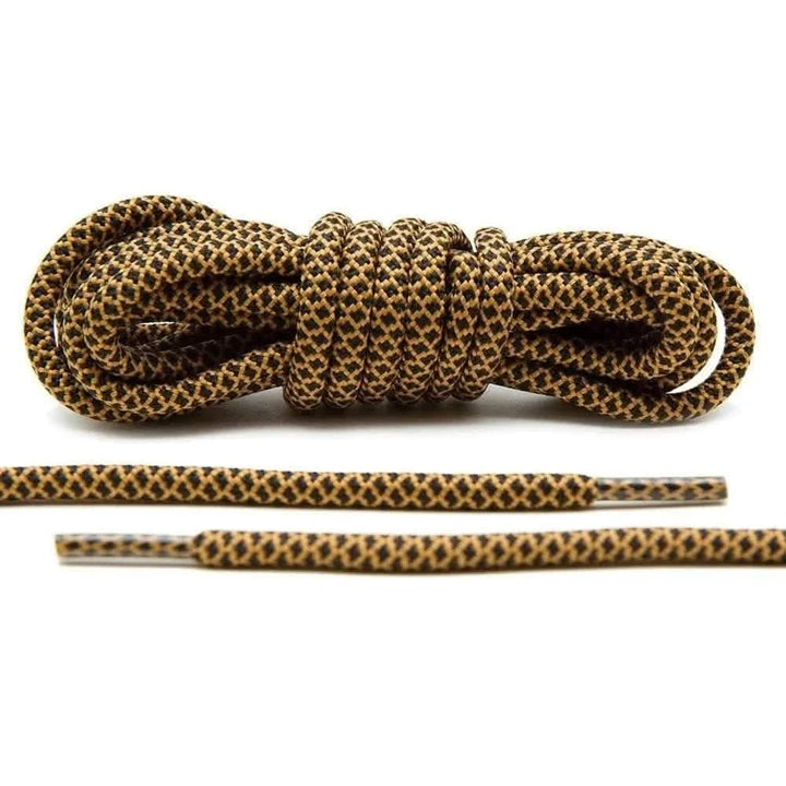 Lace Lab Black/Tan Rope Laces
