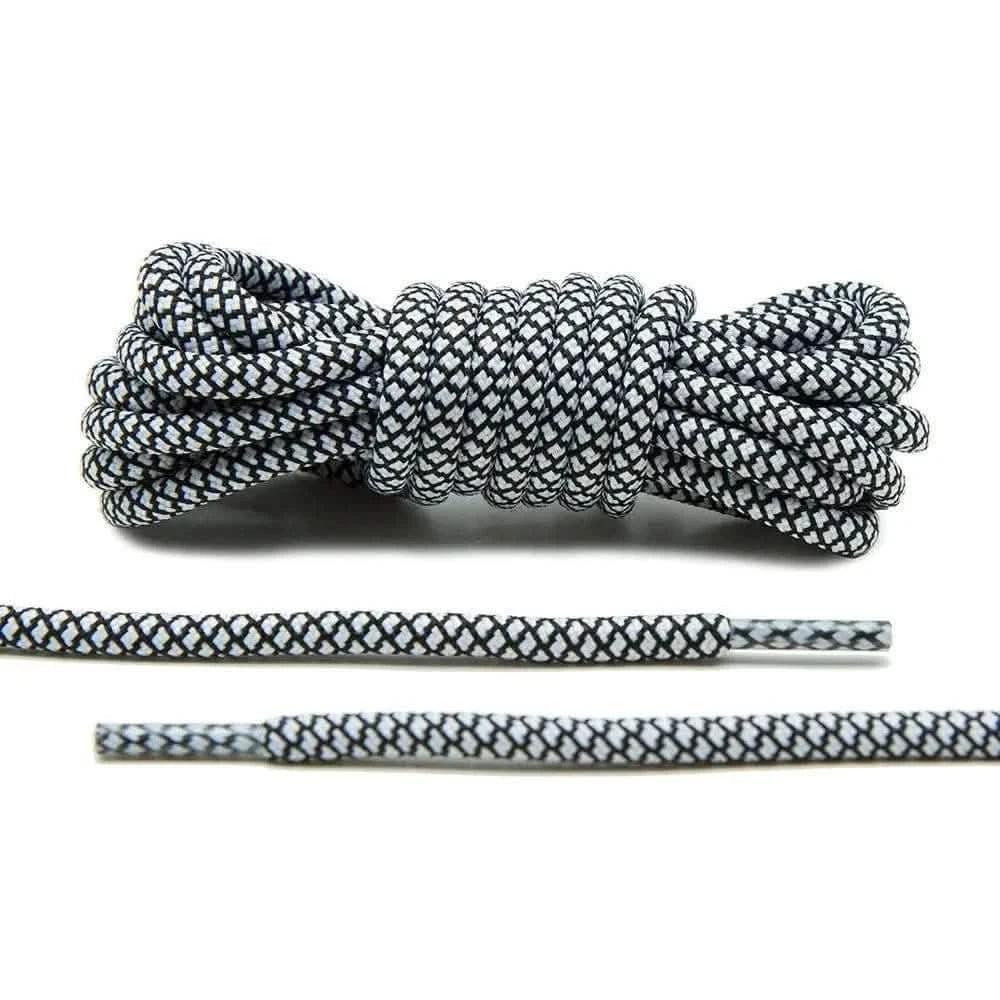 Lace Lab Black/White Rope Laces