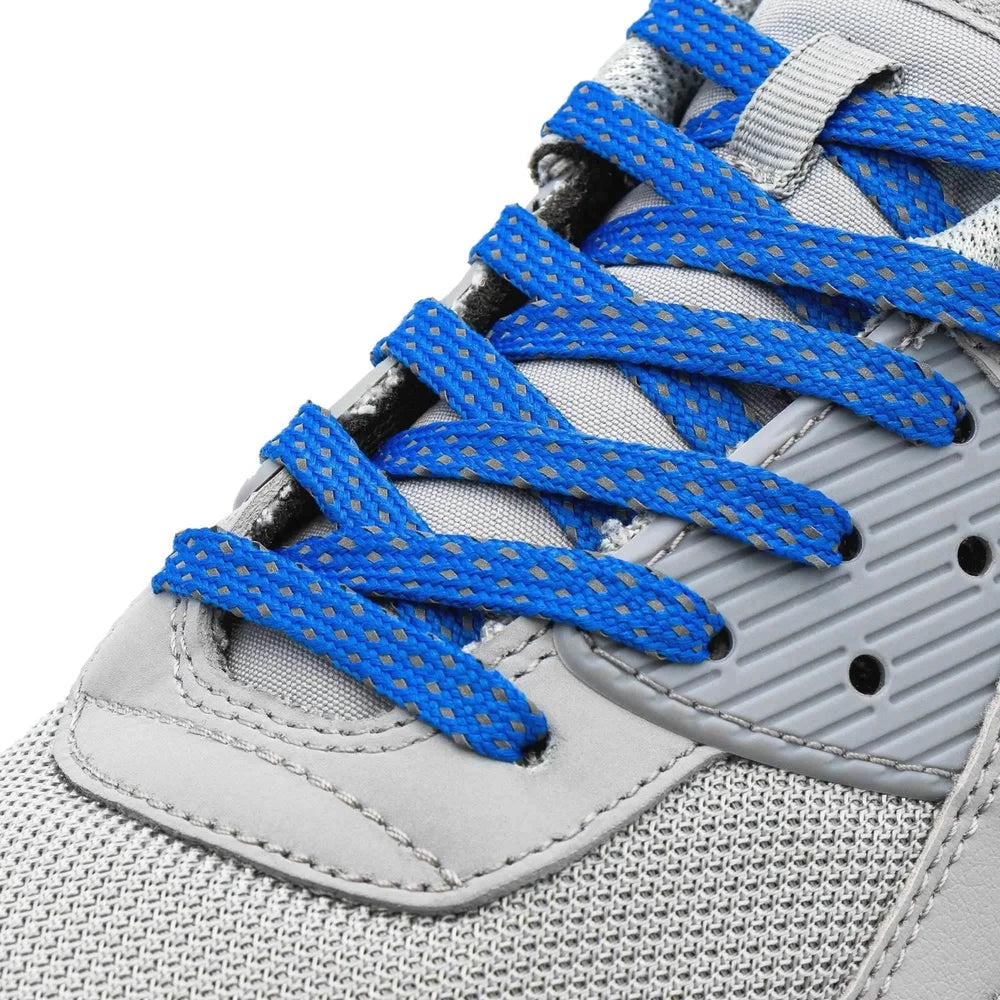 Lace Lab Blue - Reflective Flat Laces 2.0