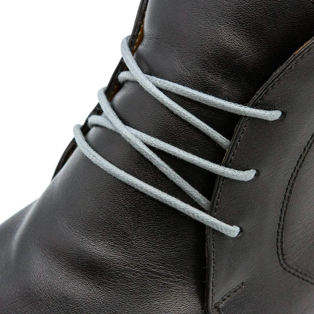 Lace Lab Cool Grey Waxed Dress Shoelaces