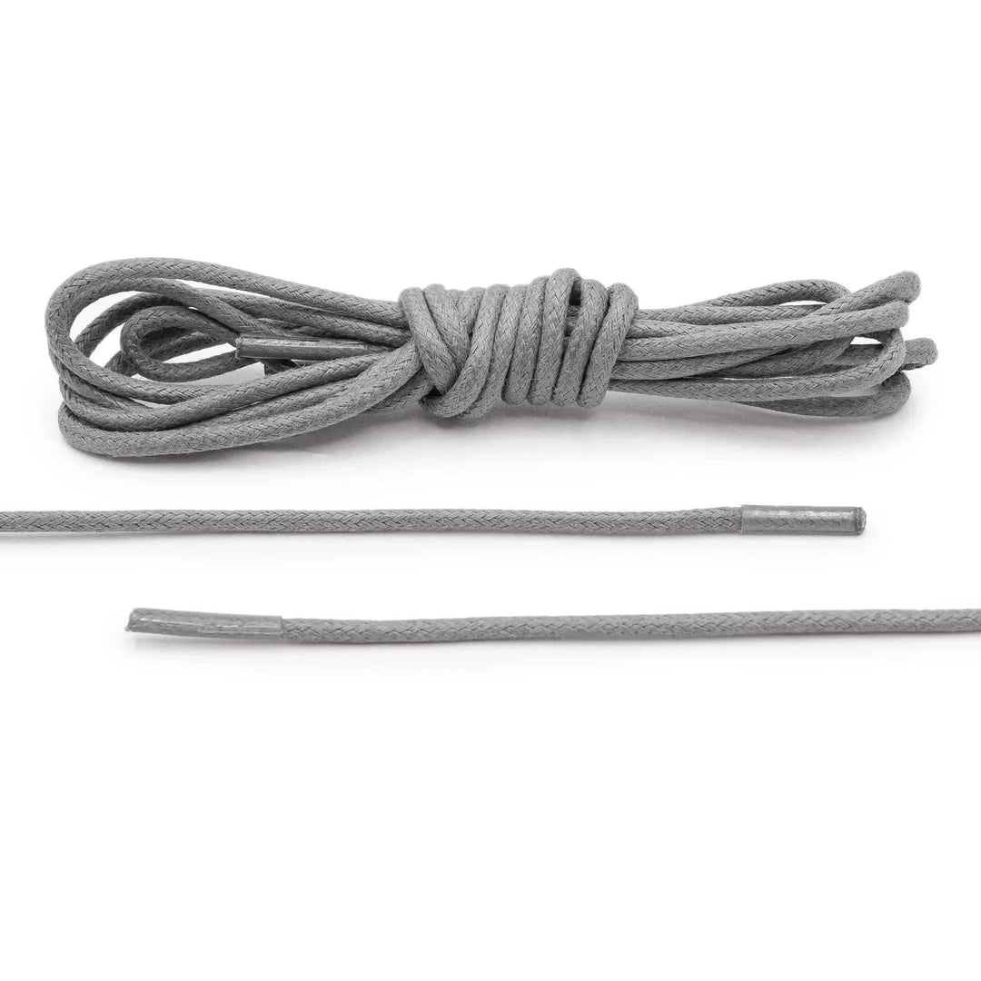 Lace Lab Cool Grey Waxed Dress Shoelaces