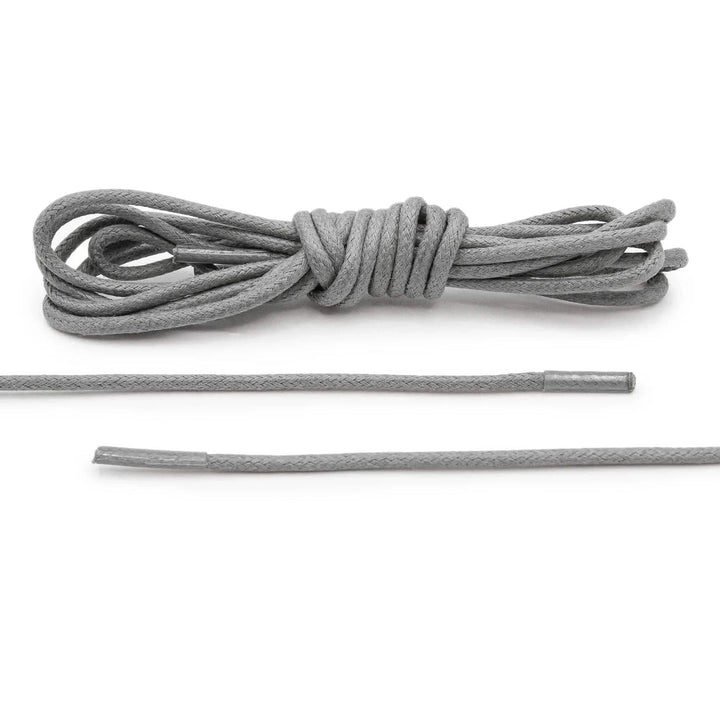 Lace Lab Cool Grey Waxed Dress Shoelaces