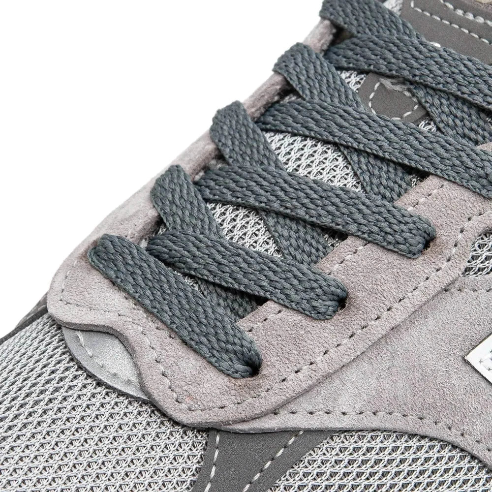 Lace Lab Dark Grey Flat Shoe Laces