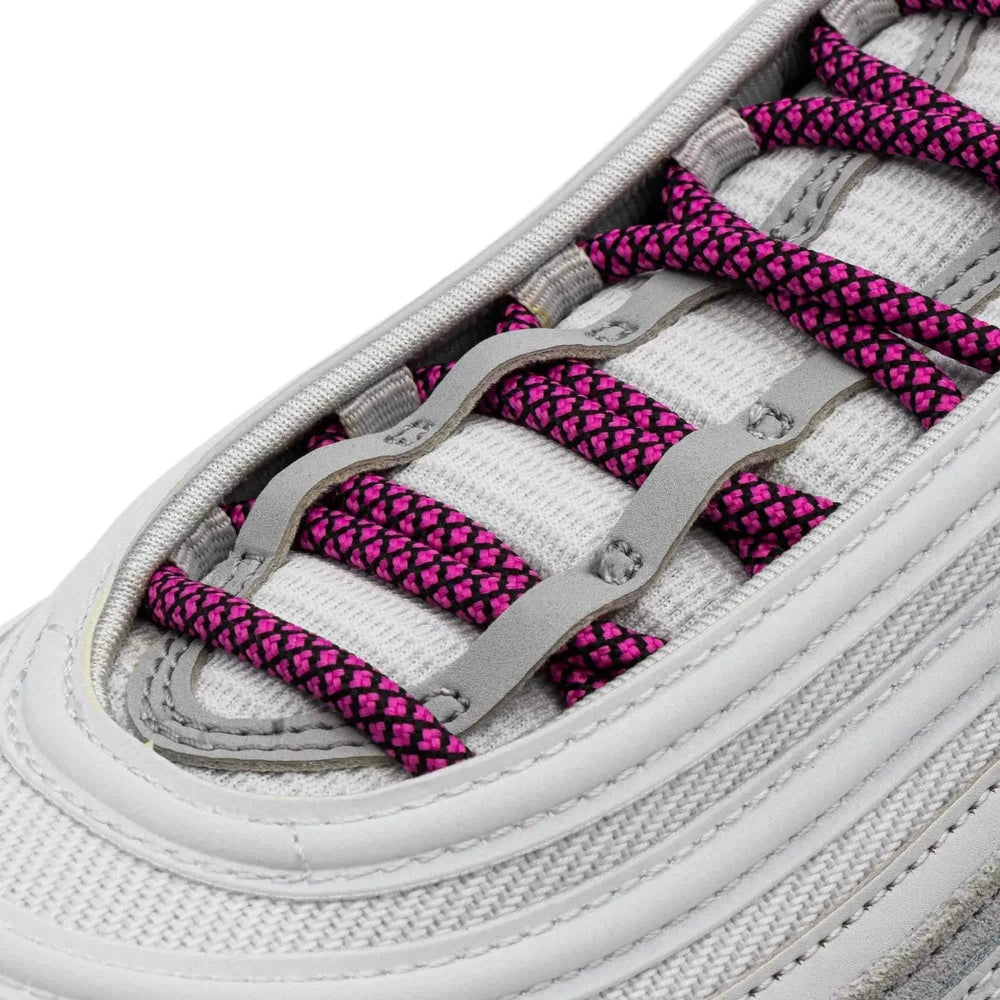 Lace Lab Hot Pink/Black Rope Laces