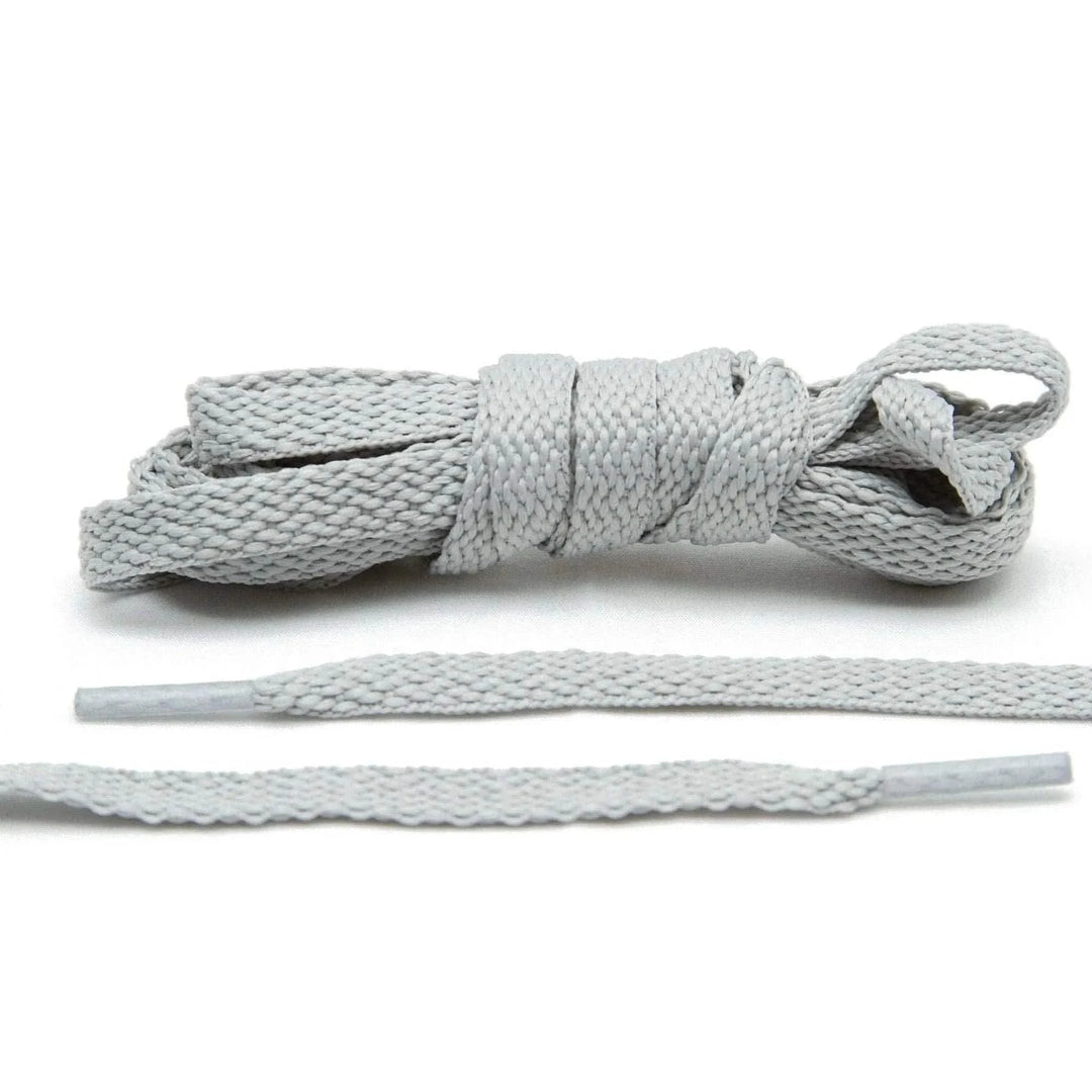 Lace Lab Light Grey Flat Shoe Laces