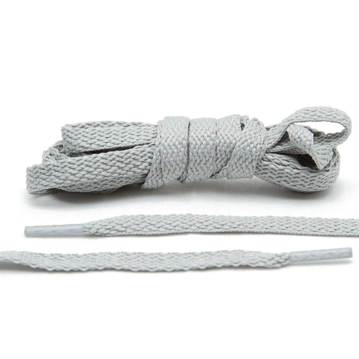 Lace Lab Light Grey Flat Shoe Laces