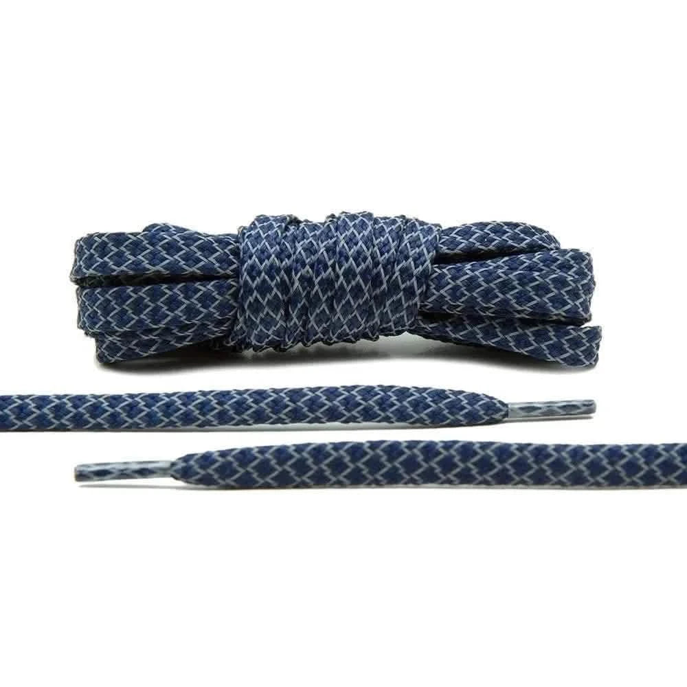 Lace Lab Navy Blue - Reflective Flat Laces 1.0