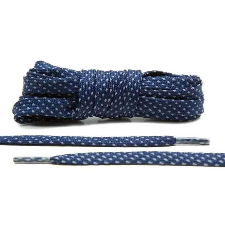 Lace Lab Navy Blue - Reflective Flat Laces 2.0