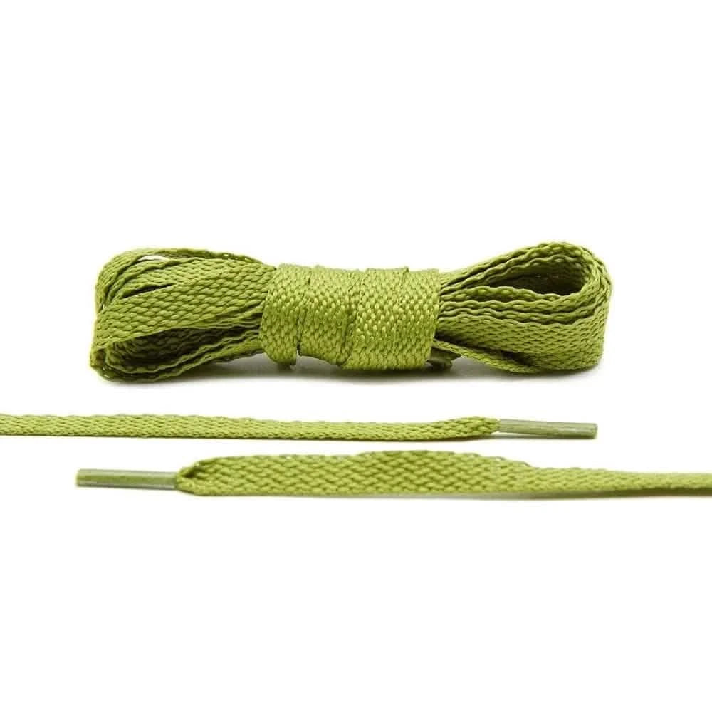 Olive Flat Shoe Laces - Main Image