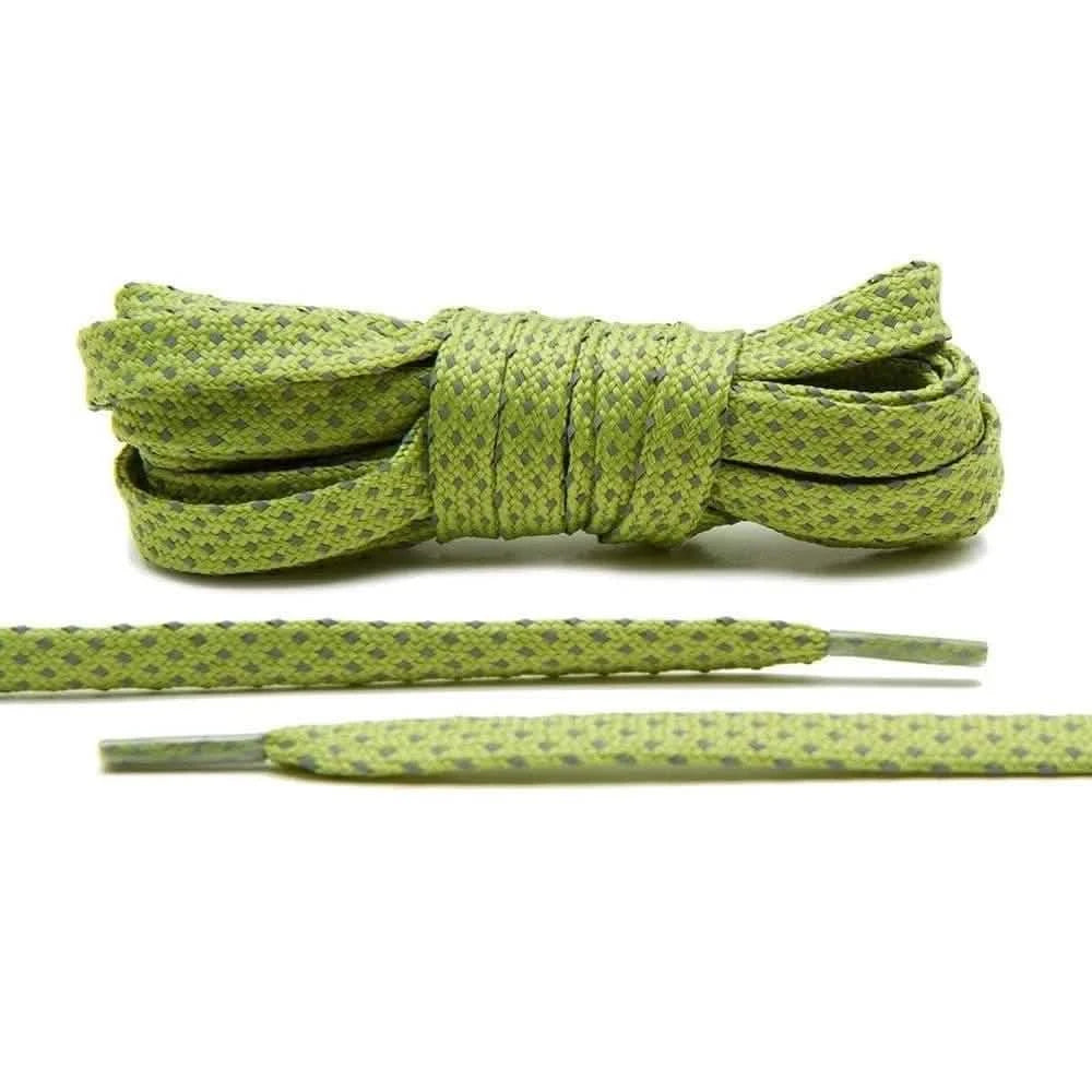 Buy Olive - Reflective Flat Laces 2.0 Online | Lace Lab Buy Olive - Reflective Flat Laces 2.0 Online | Lace Lab
