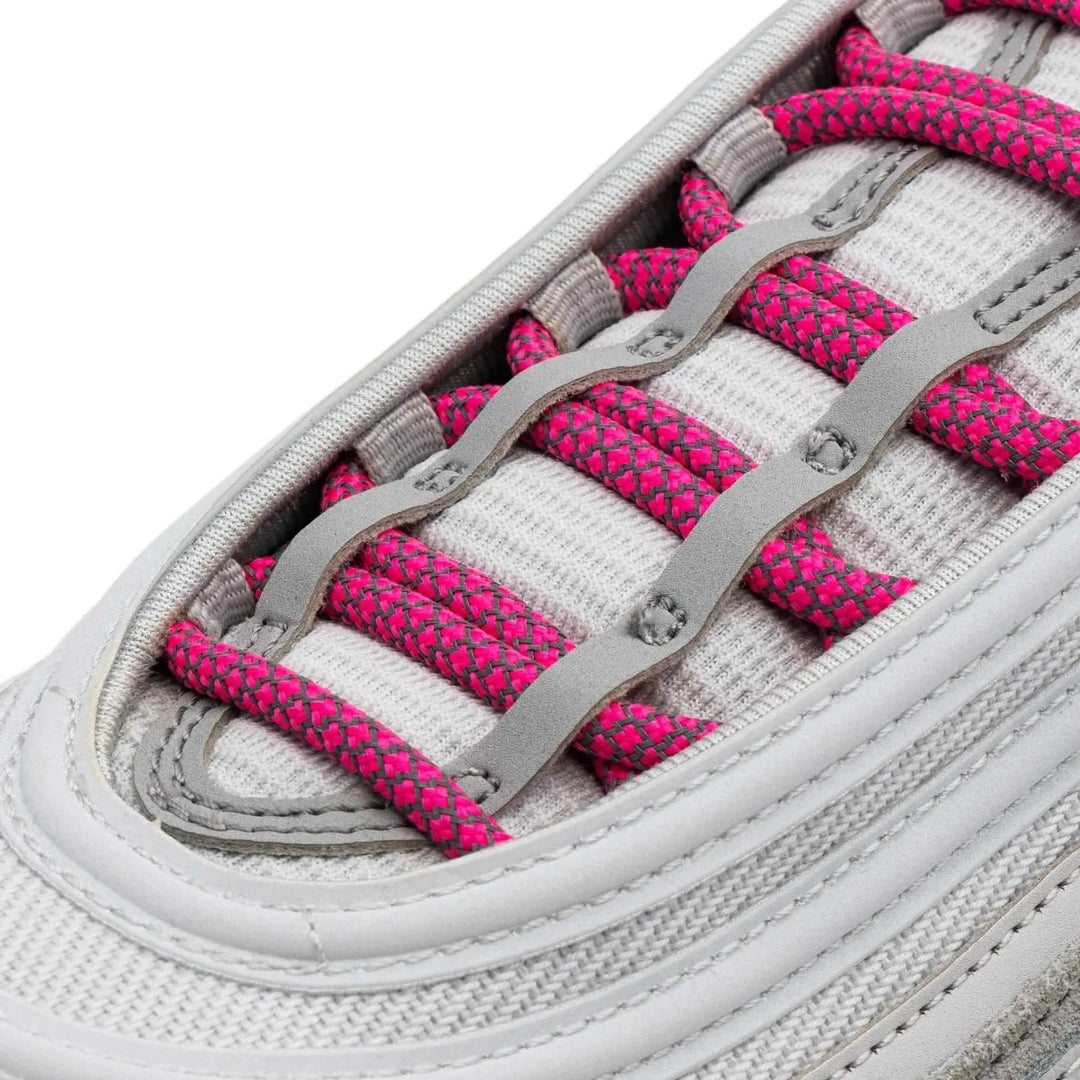 Lace Lab Pink 3M Reflective Rope Laces
