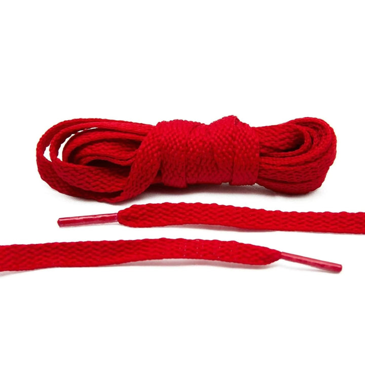 Lace Lab Red Flat Shoe Laces