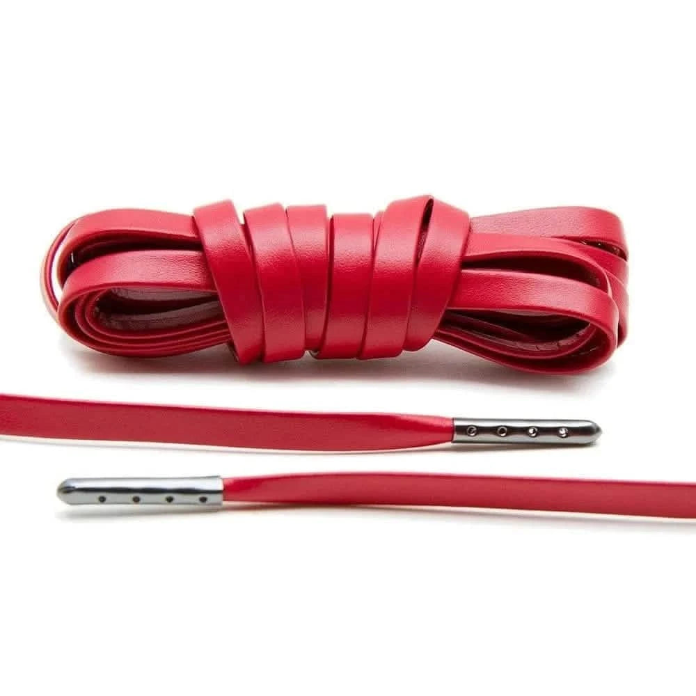 Buy Red Luxury Leather Laces Gunmetal Plated Online Lace Lab