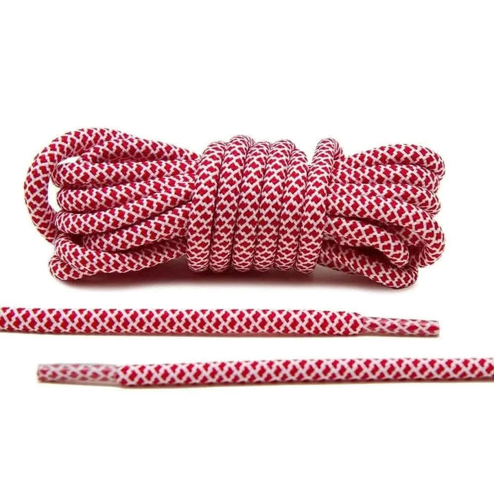 Lace Lab Red/White Rope Laces