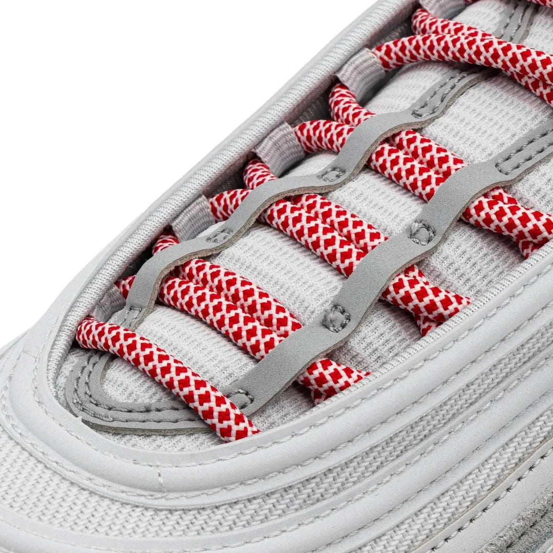 Lace Lab Red/White Rope Laces