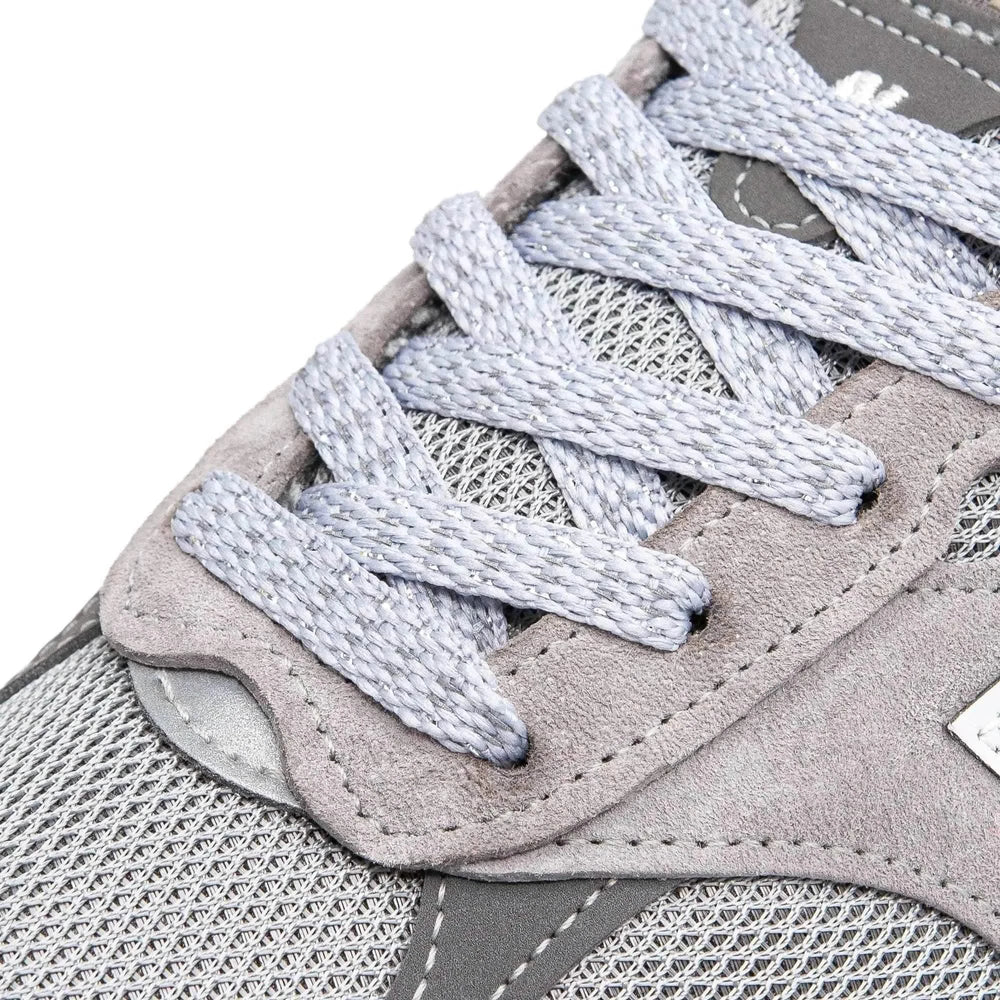 Lace Lab Silver Reflective Flat Laces