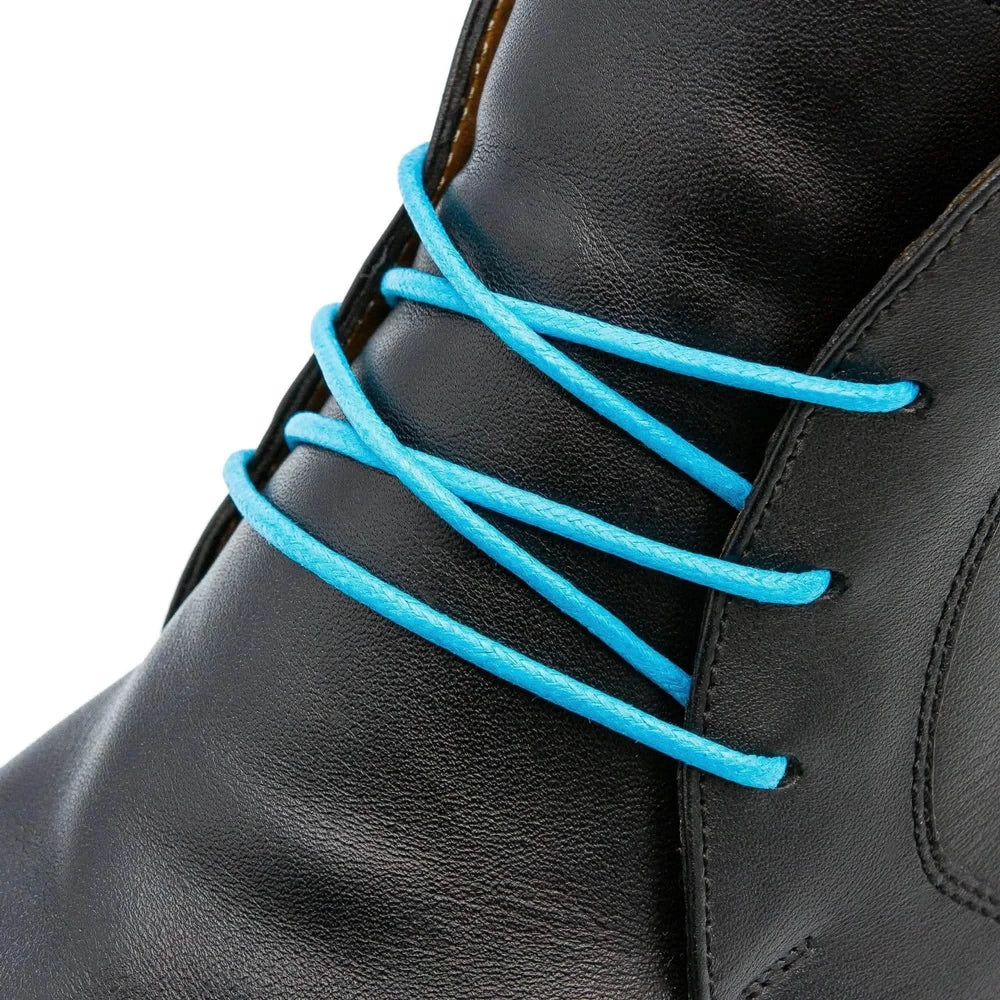 Lace Lab Sky Blue Waxed Dress Shoelaces