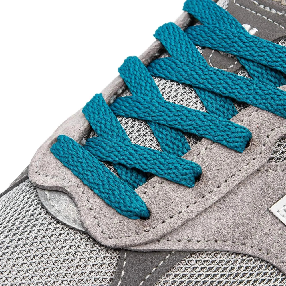 Lace Lab Teal Flat Shoe Laces