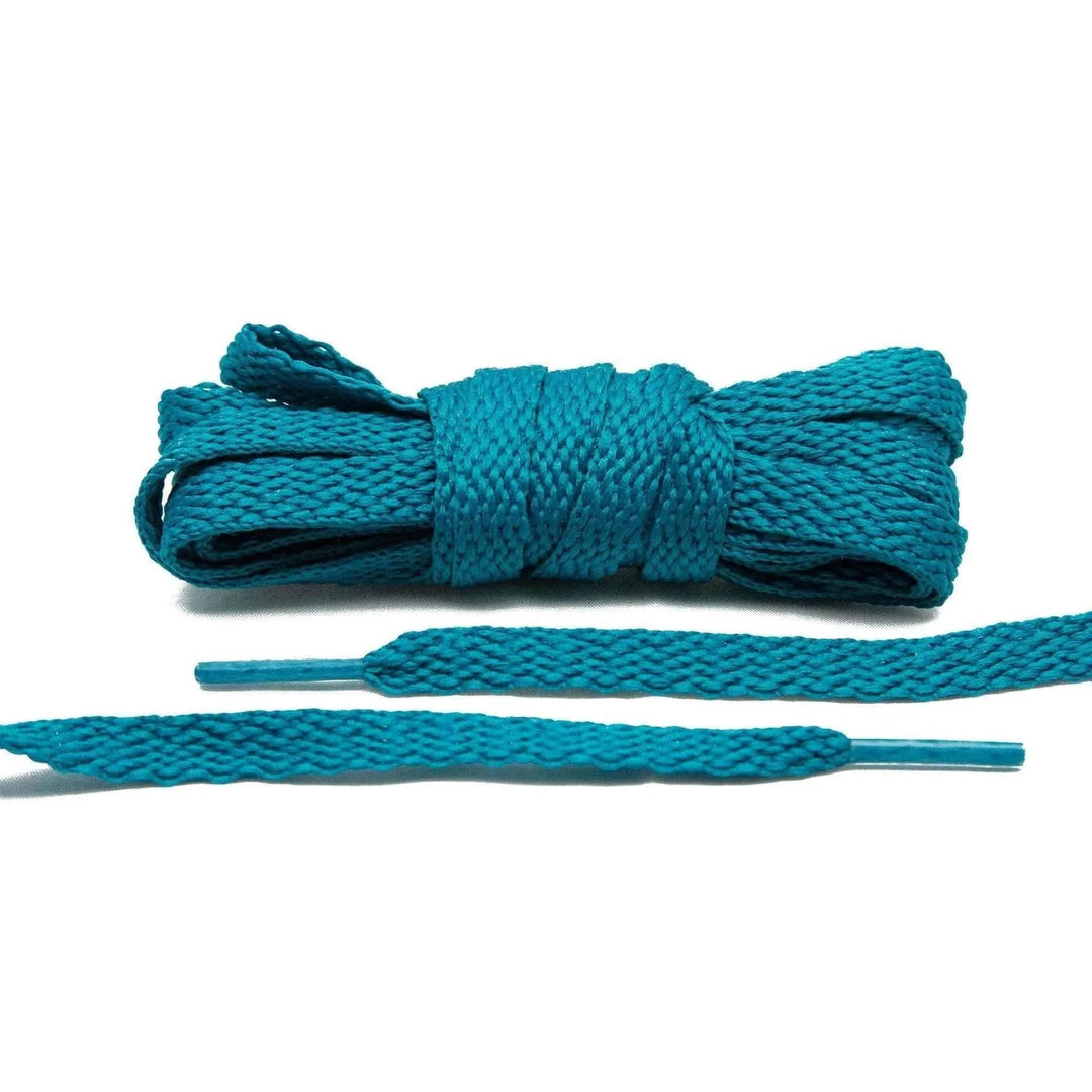 Lace Lab Teal Flat Shoe Laces