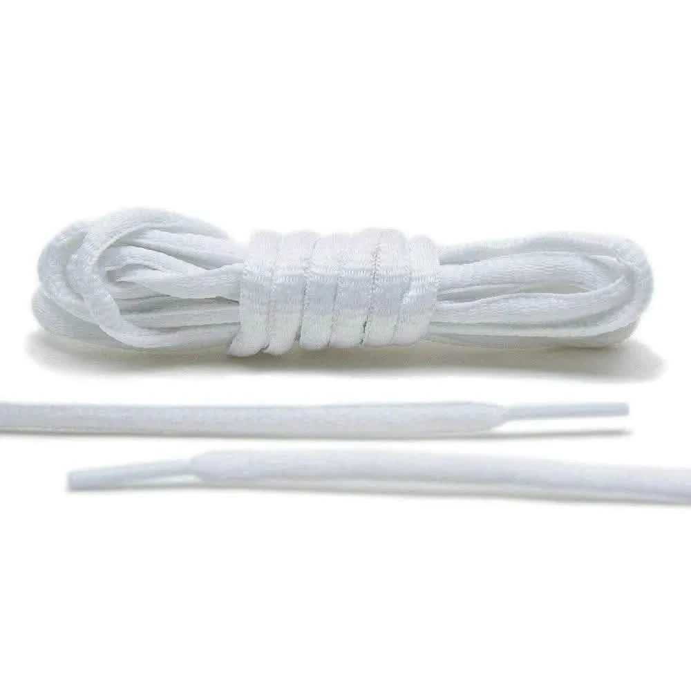 Lace Lab White - Thin Oval Laces