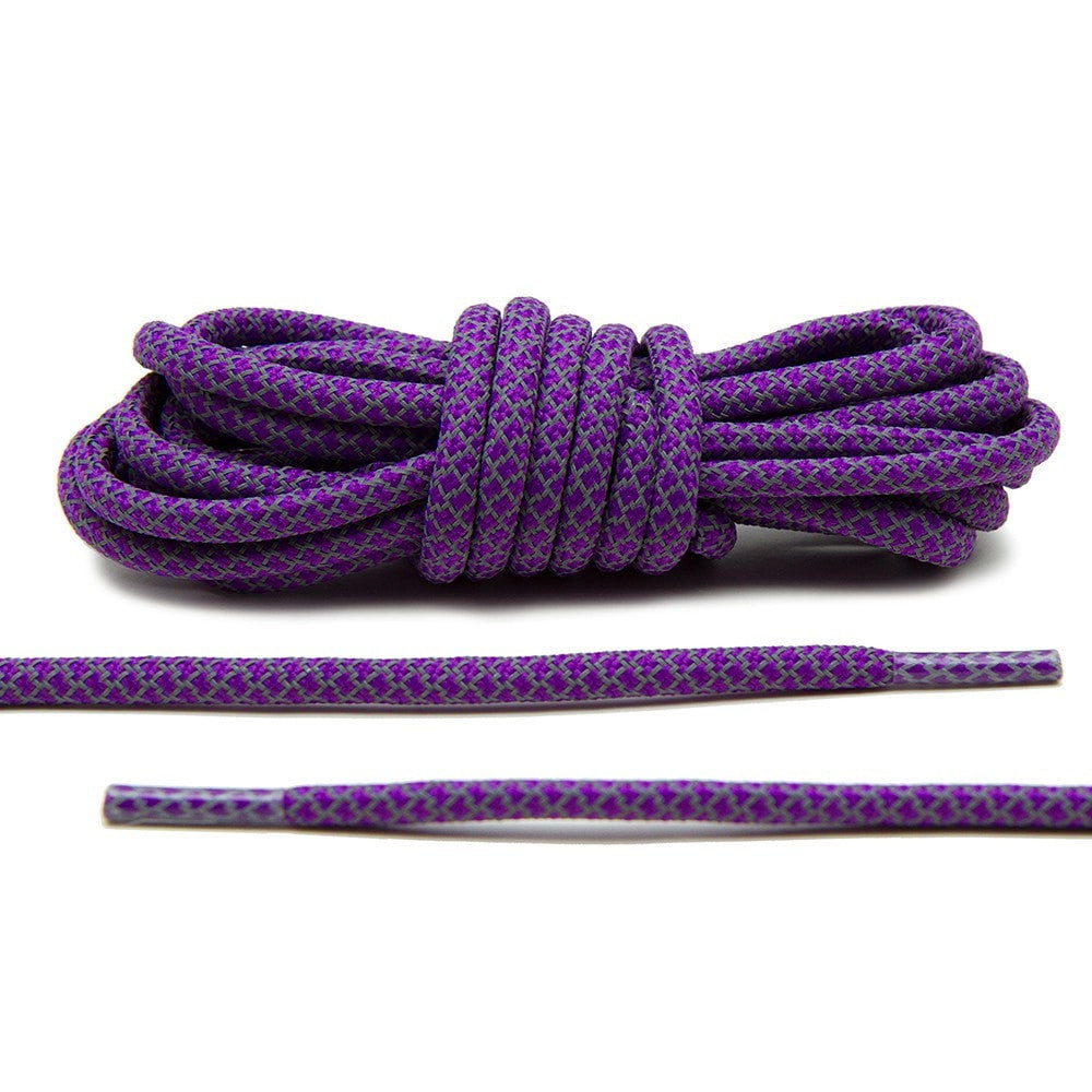 Purple 3M Reflective Rope Laces