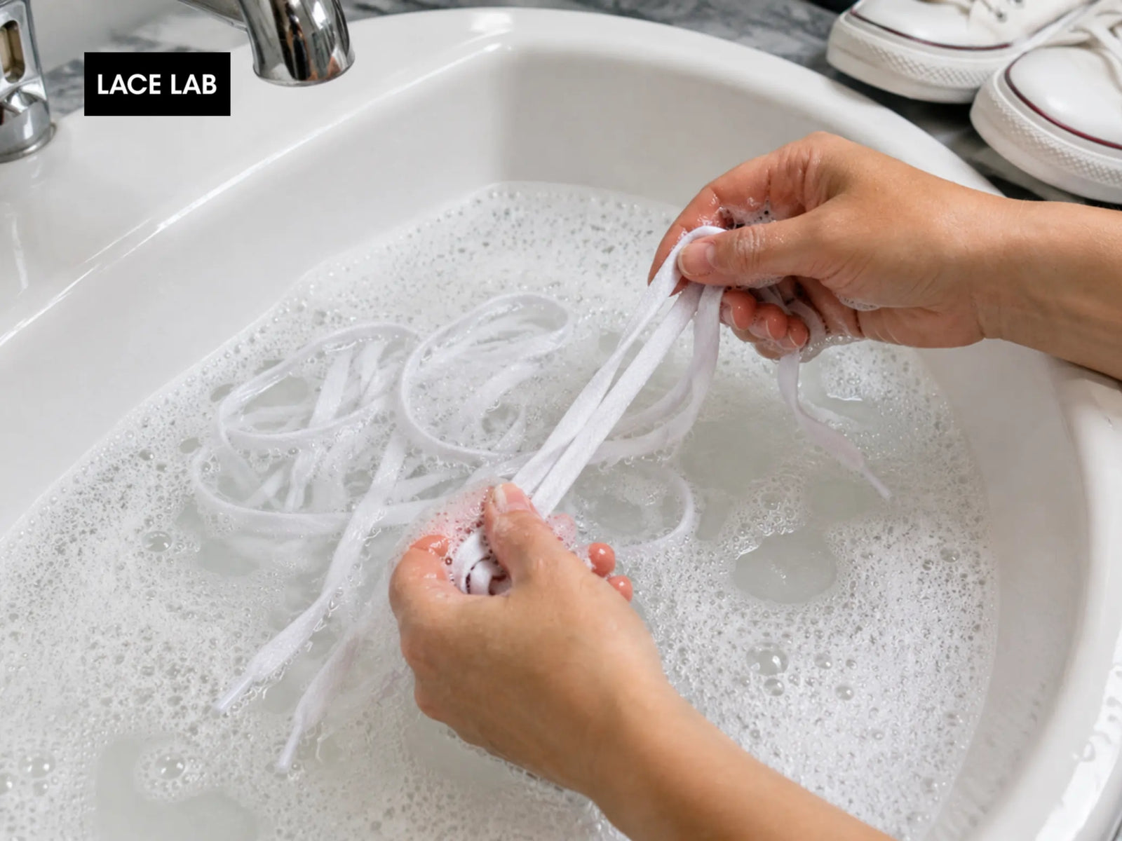How to Wash White Shoelaces