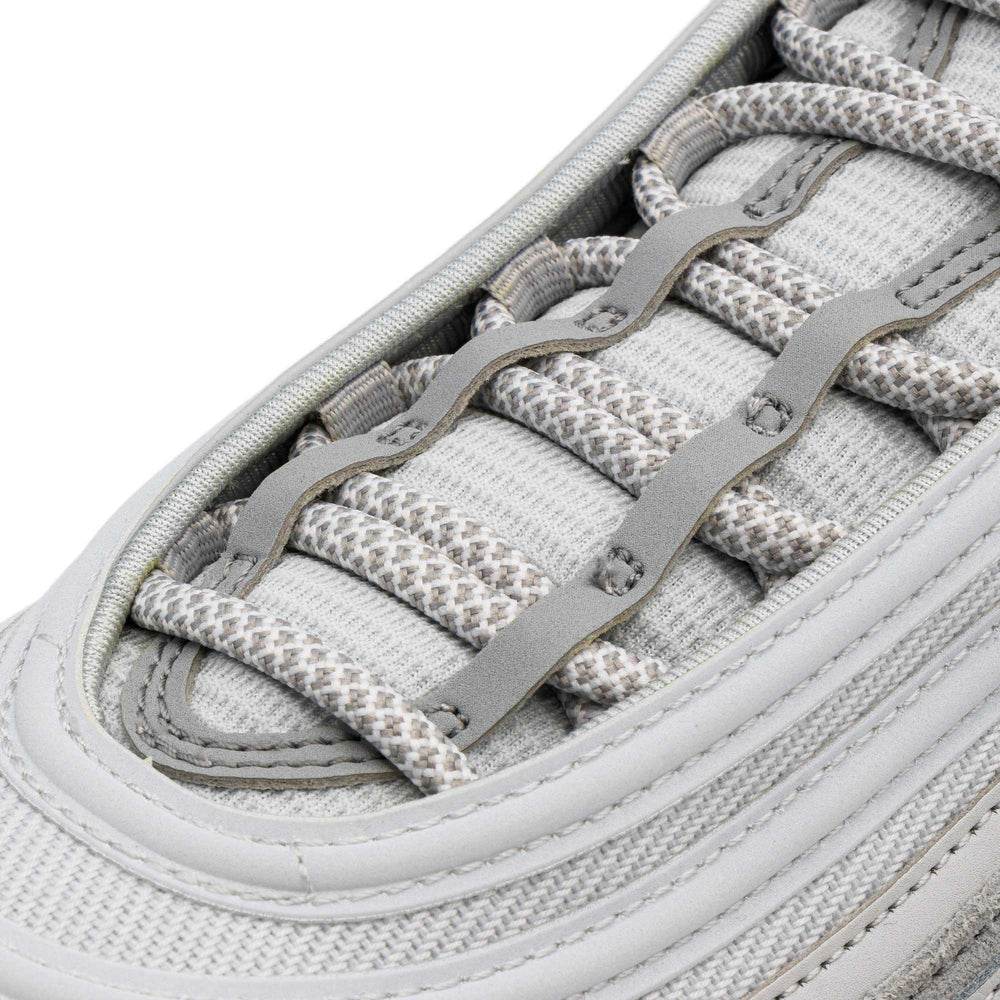 Lace Lab Grey/White Rope Laces on shoe