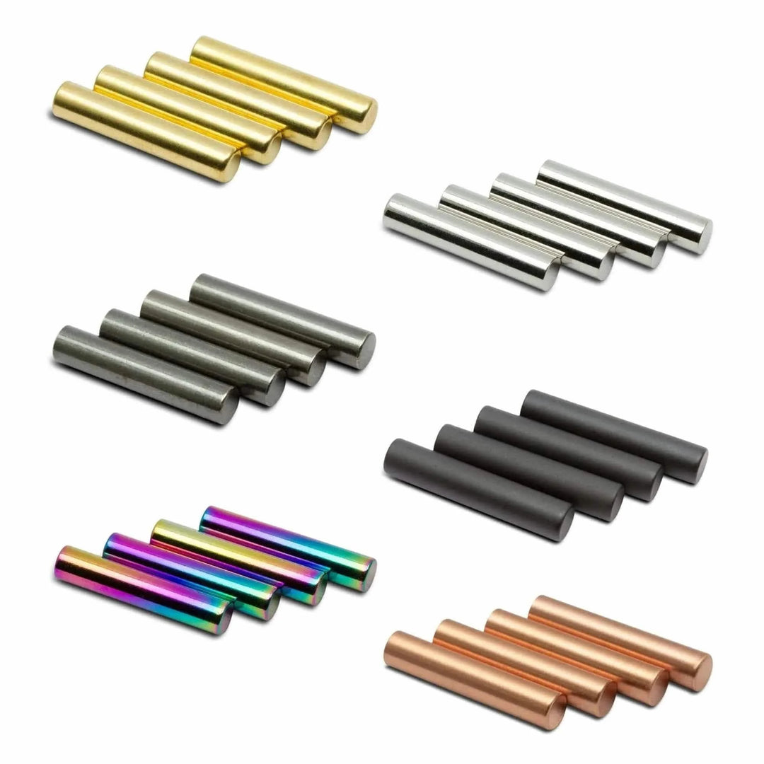 Cylinder Metal Plated Aglets - Complete Set