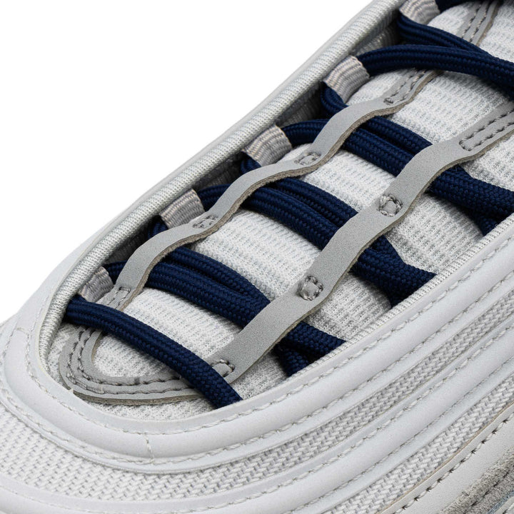 Lace Lab Navy Blue Rope Laces on shoe