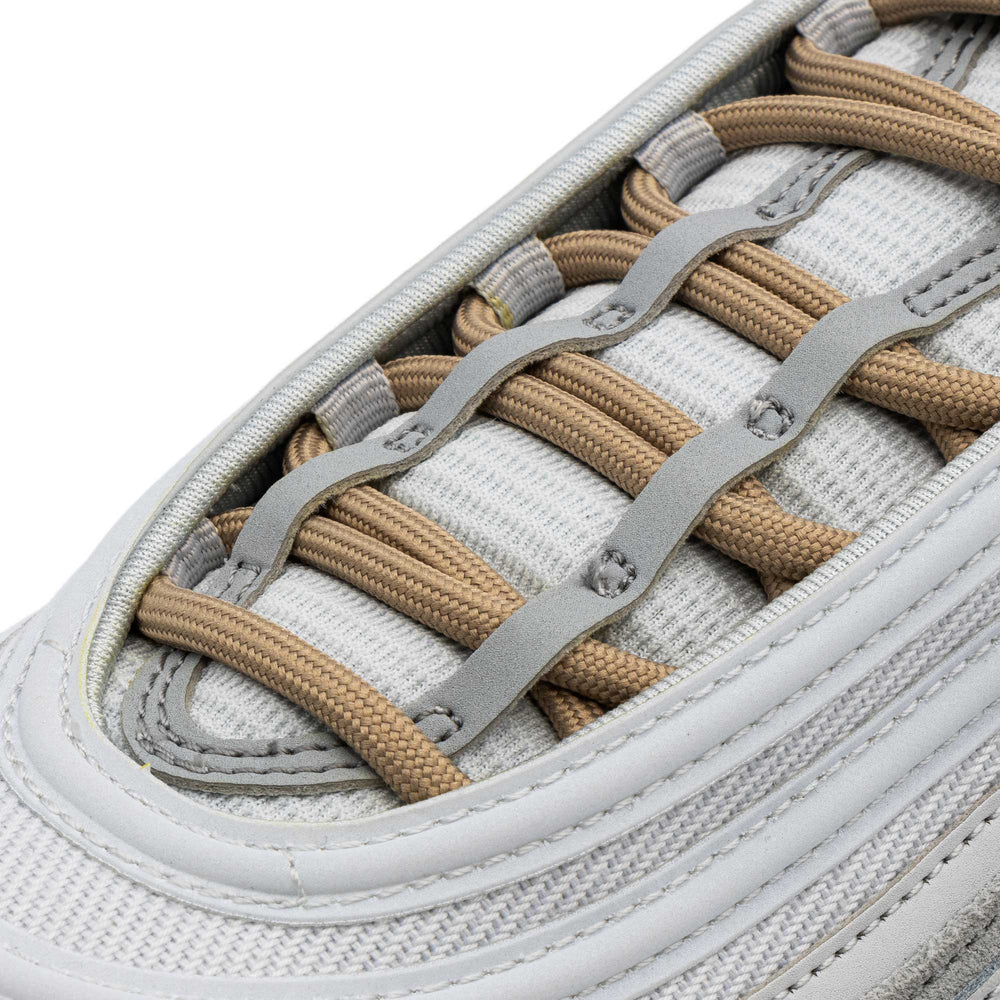 Lace Lab Oxford Tan Rope Laces on shoe