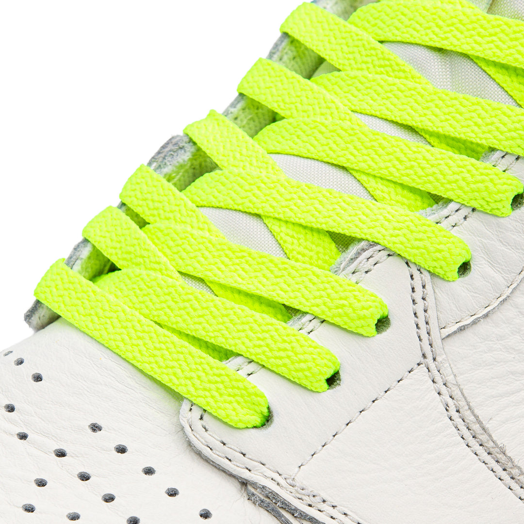 On Shoe picture of Lace Lab Volt Jordan 1 Replacement Shoelaces