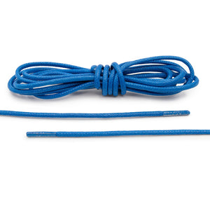 French Blue Waxed Dress Shoelaces