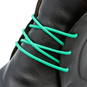 Green Waxed Dress Shoelaces
