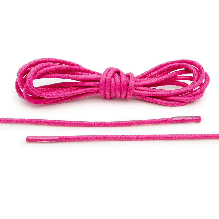 Hot Pink Waxed Dress Shoelaces