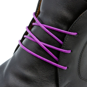 Violet Waxed Dress Shoelaces