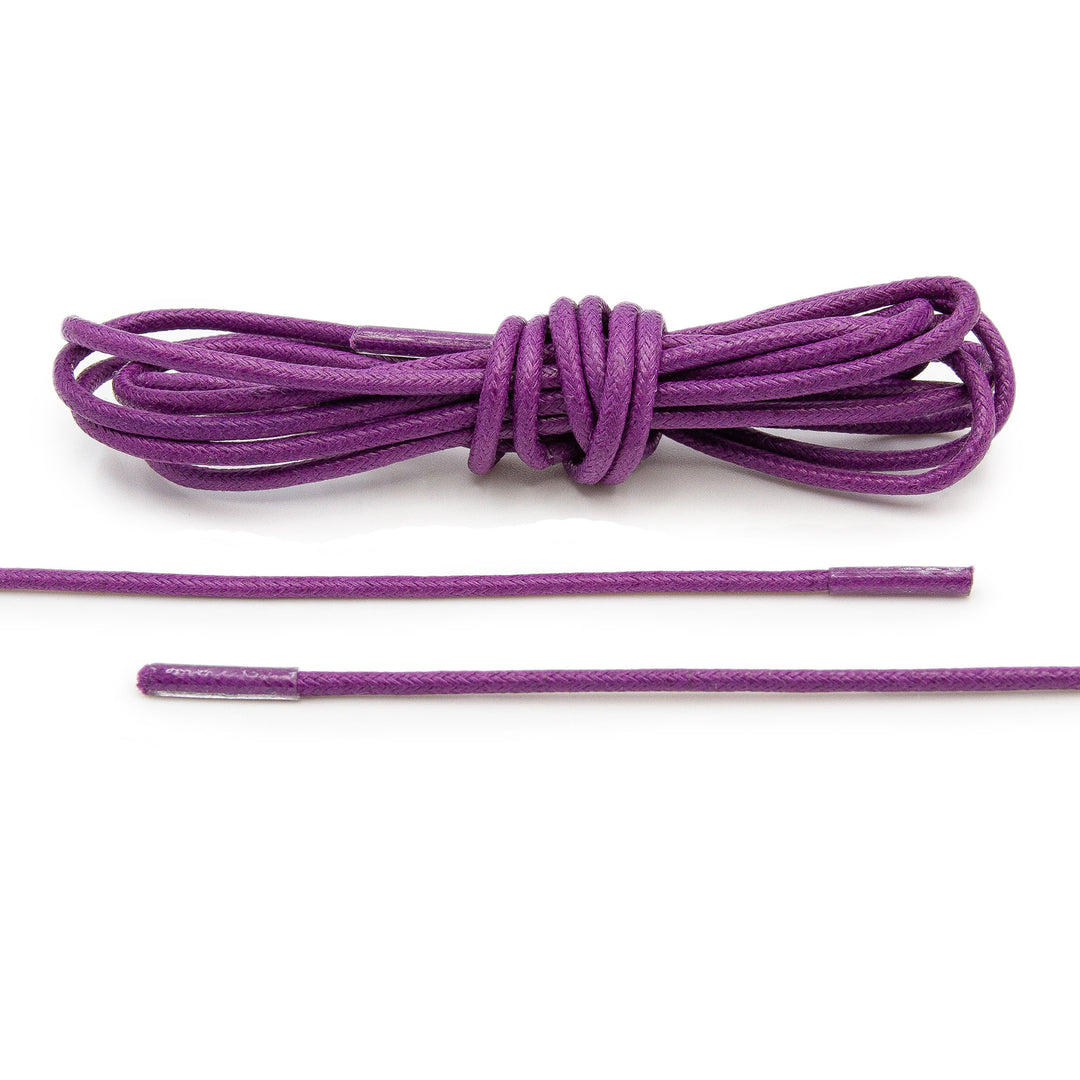 Violet Waxed Dress Shoelaces