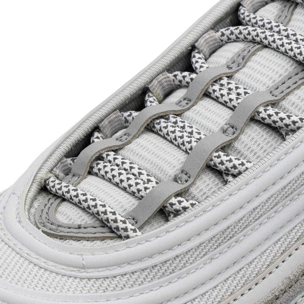 Lace Lab White 3M Inverse Rope Laces on shoe