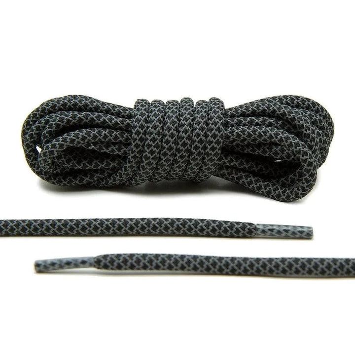 Black 3M Reflective Rope Laces - Lace Lab