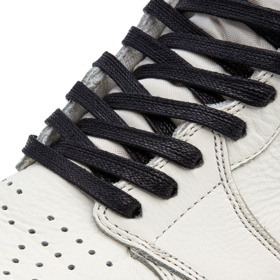 Black Waxed Shoe Laces - Lace Lab