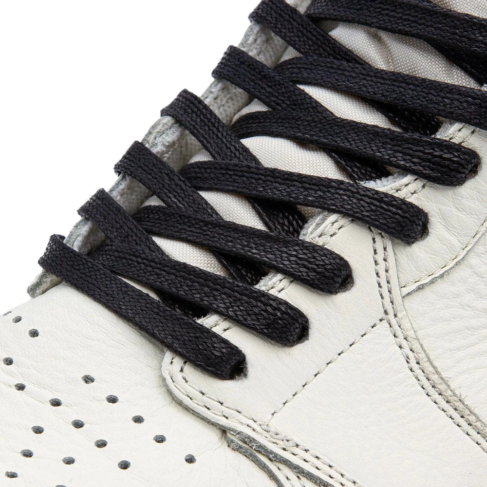 Black Waxed Shoe Laces - Lace Lab
