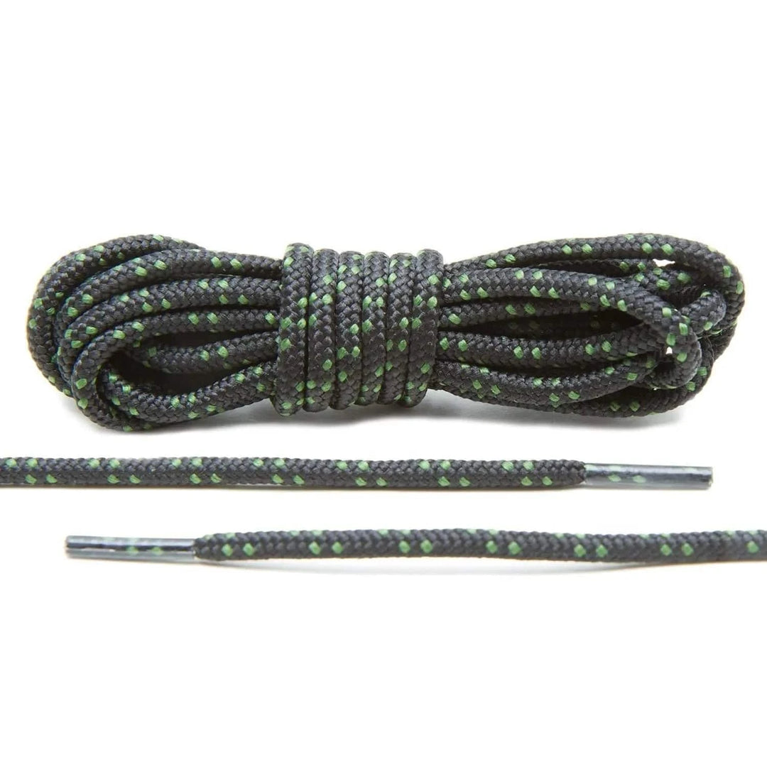 Black/Hunter Green Boot Laces - Lace Lab