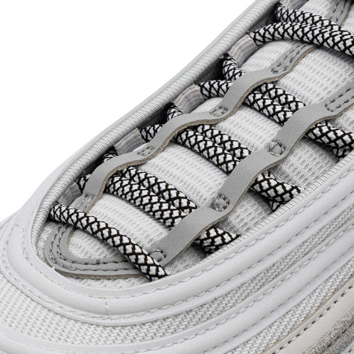 Black/White Rope Laces - Lace Lab